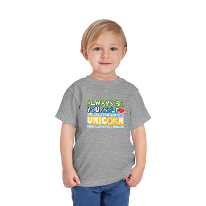 Be A Unicorn - Unisex Toddler/Kid - Front Print on Light & Dark Tees👕