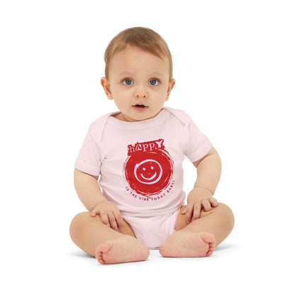 Happy Is The Vibe - Unisex Baby - on Light & Dark Onsies👕