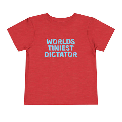 Tiniest Dictator - Unisex Toddler/Kid - Front & Back Print on Light & Dark Tees👕