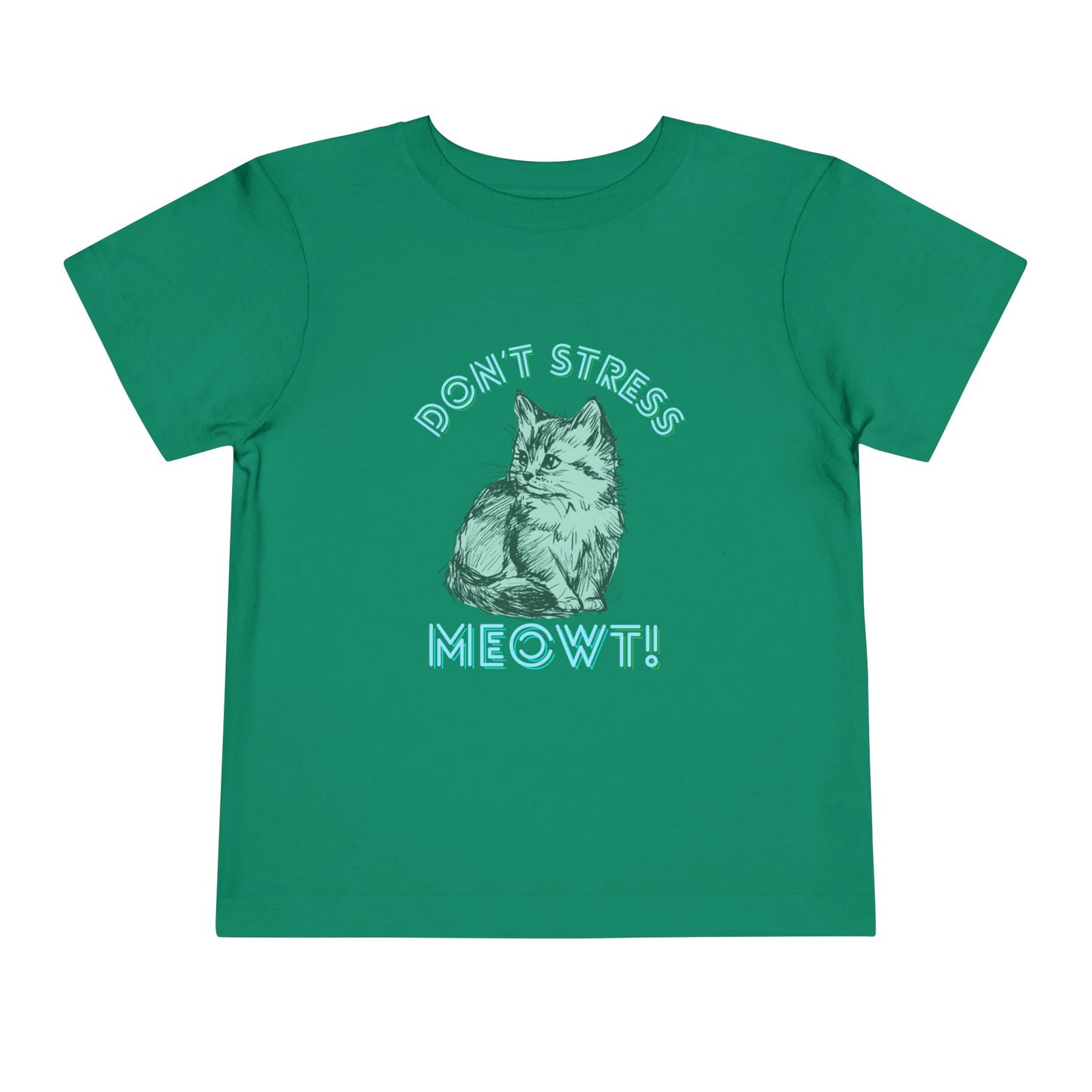 Stress Meowt - Unisex Toddler/Kid - Front  Print on Light & Dark Tees 👕