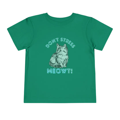 Stress Meowt - Unisex Toddler/Kid - Front  Print on Light & Dark Tees 👕