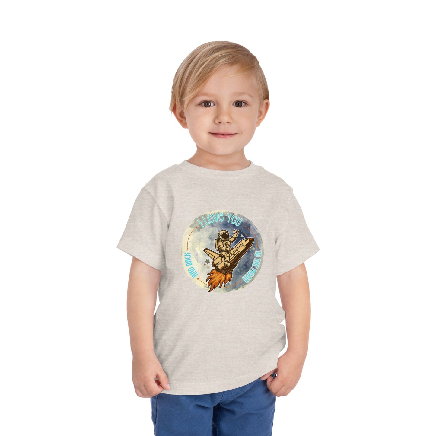 To The Moon - Unisex Toddler/Kid - Front  Print on Light & Dark Tees 👕