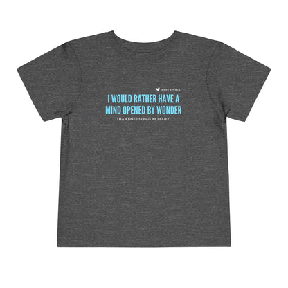 Mind Opened By Wonder - Unisex Toddler/Kid - Front Print on Light & Dark Tees👕