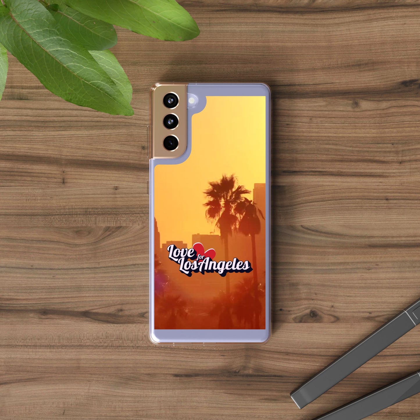 Love 4 Los Angeles  - Phone Case - Clear Cases with Sunset Design📱