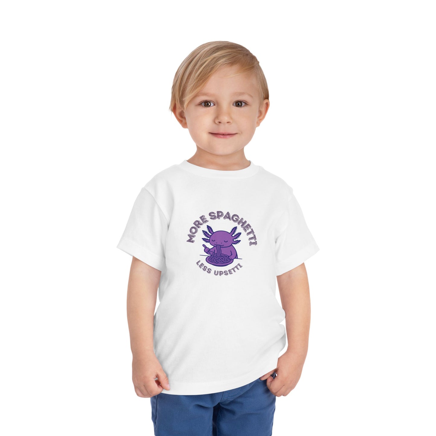 More Spaghetti - Unisex Toddler/Kid - Front Print on Light & Dark Tees👕