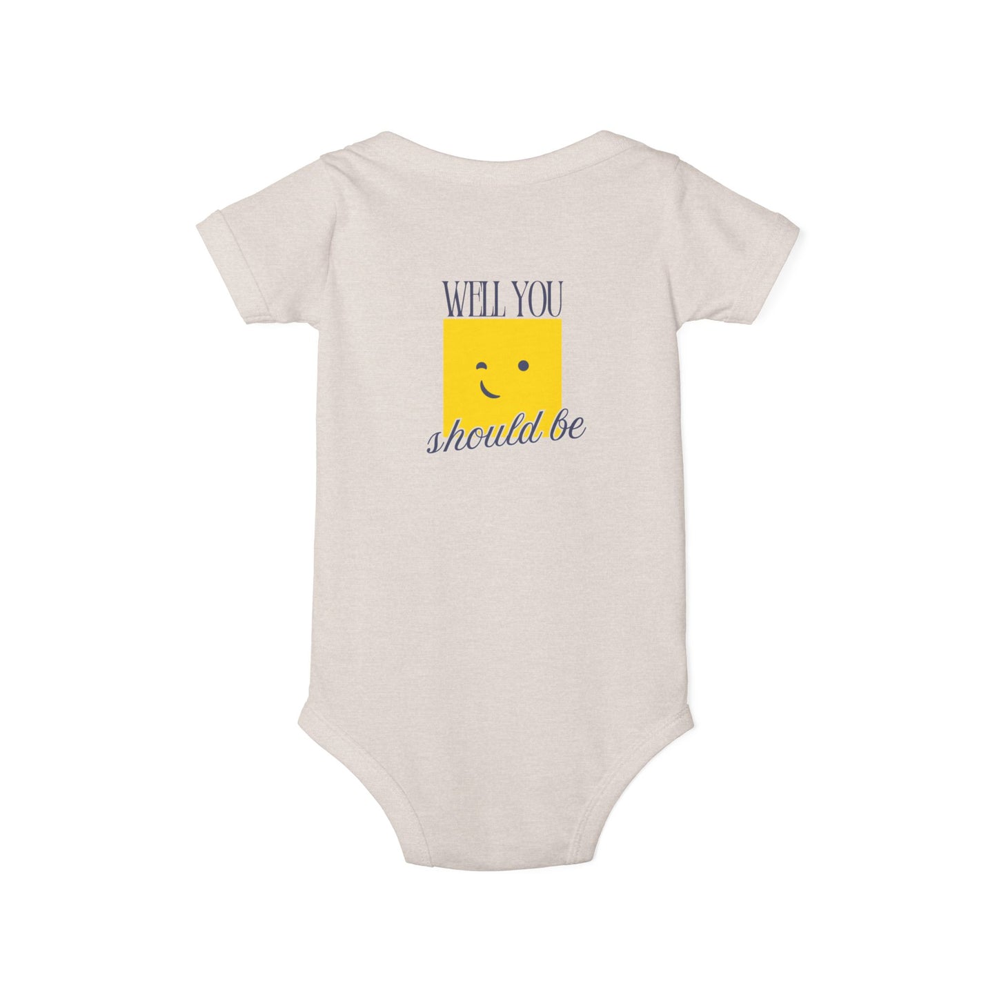 Little Old Me - Unisex Baby - Front & Back Print on Light & Dark Onsies👕
