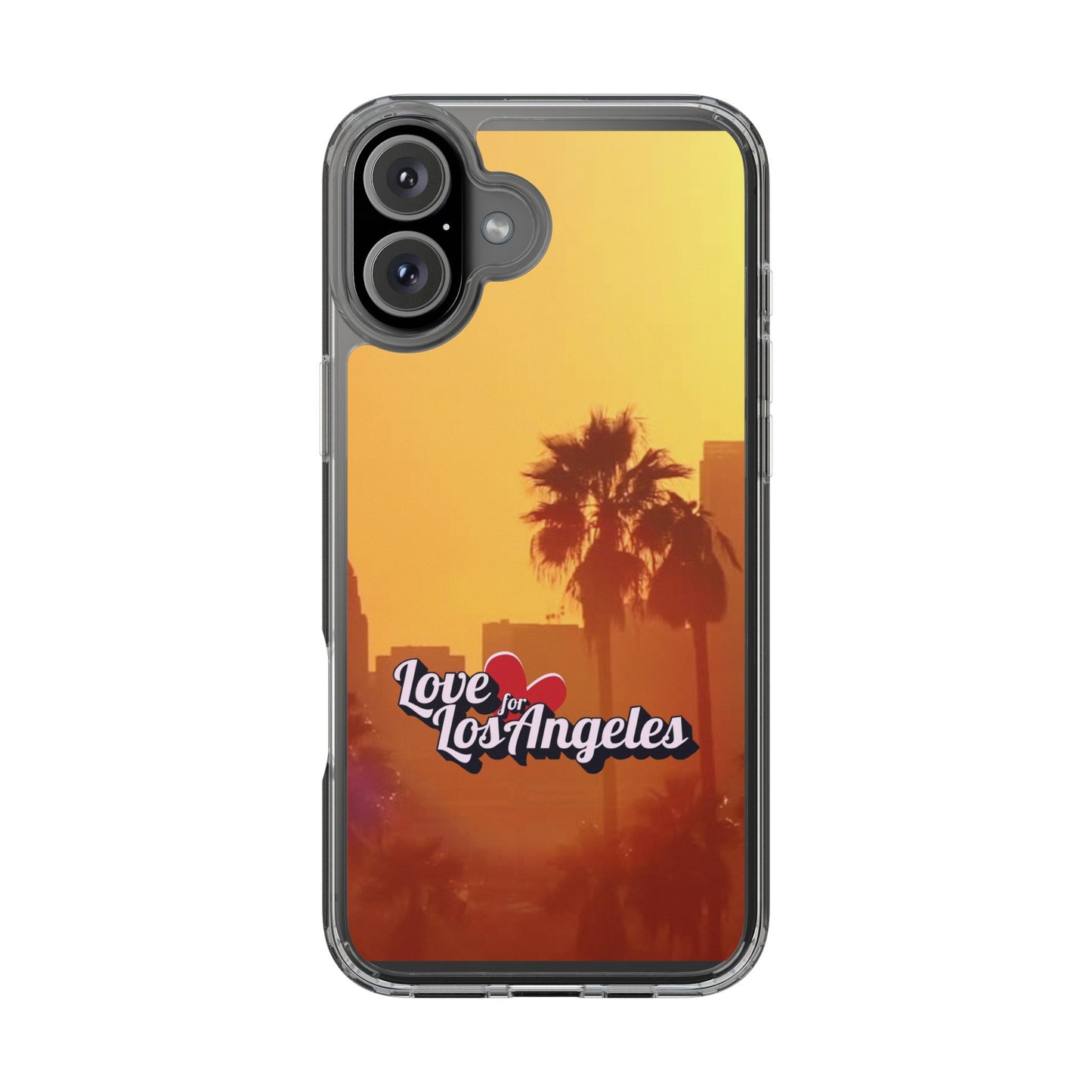 Love 4 Los Angeles  - Phone Case - Clear Cases with Sunset Design📱