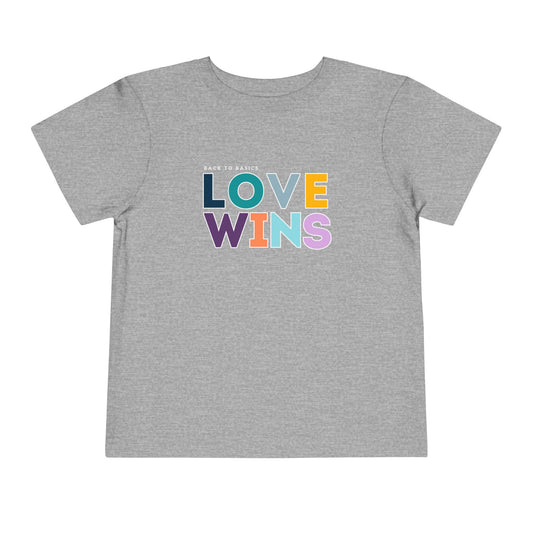 Love Wins - Unisex Toddler/Kid - Front Print on Light & Dark Tees👕