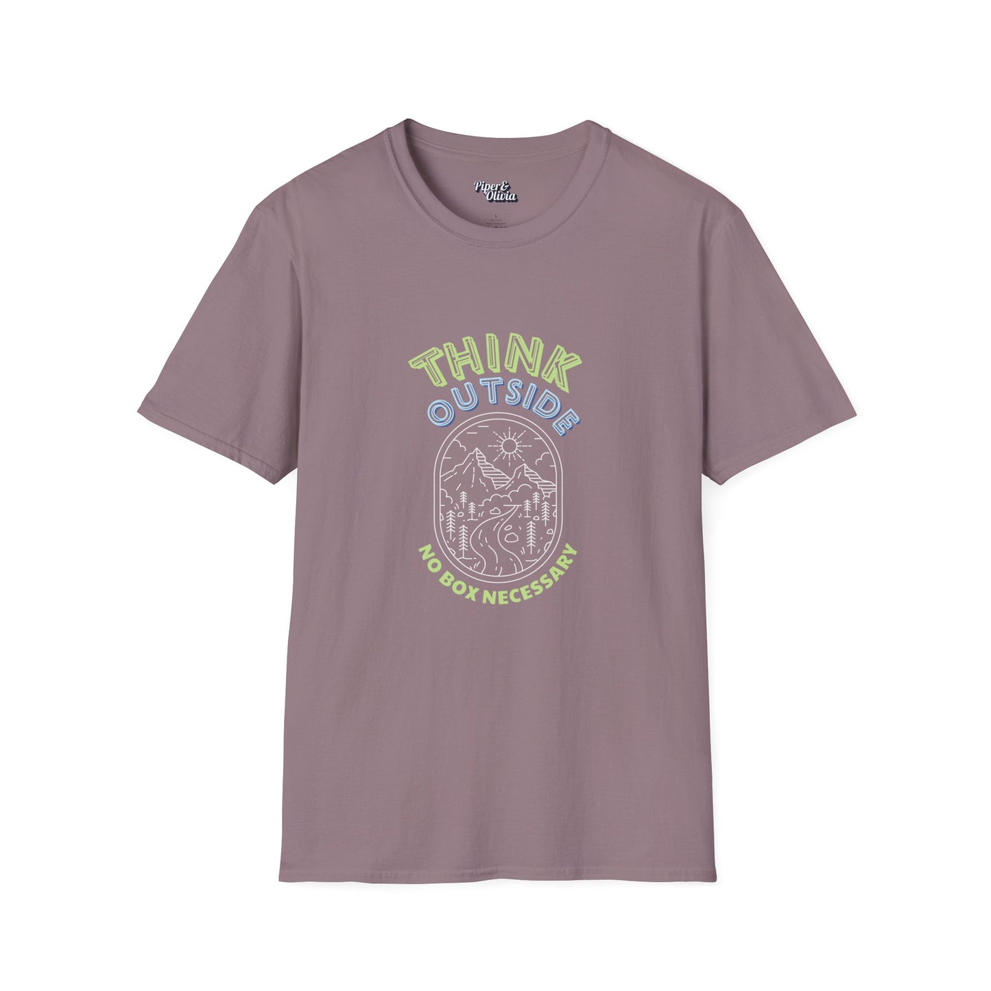 Think Outside - Unisex - On Dark and Light Colored Tee👕