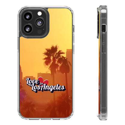 Love 4 Los Angeles  - Phone Case - Clear Cases with Sunset Design📱