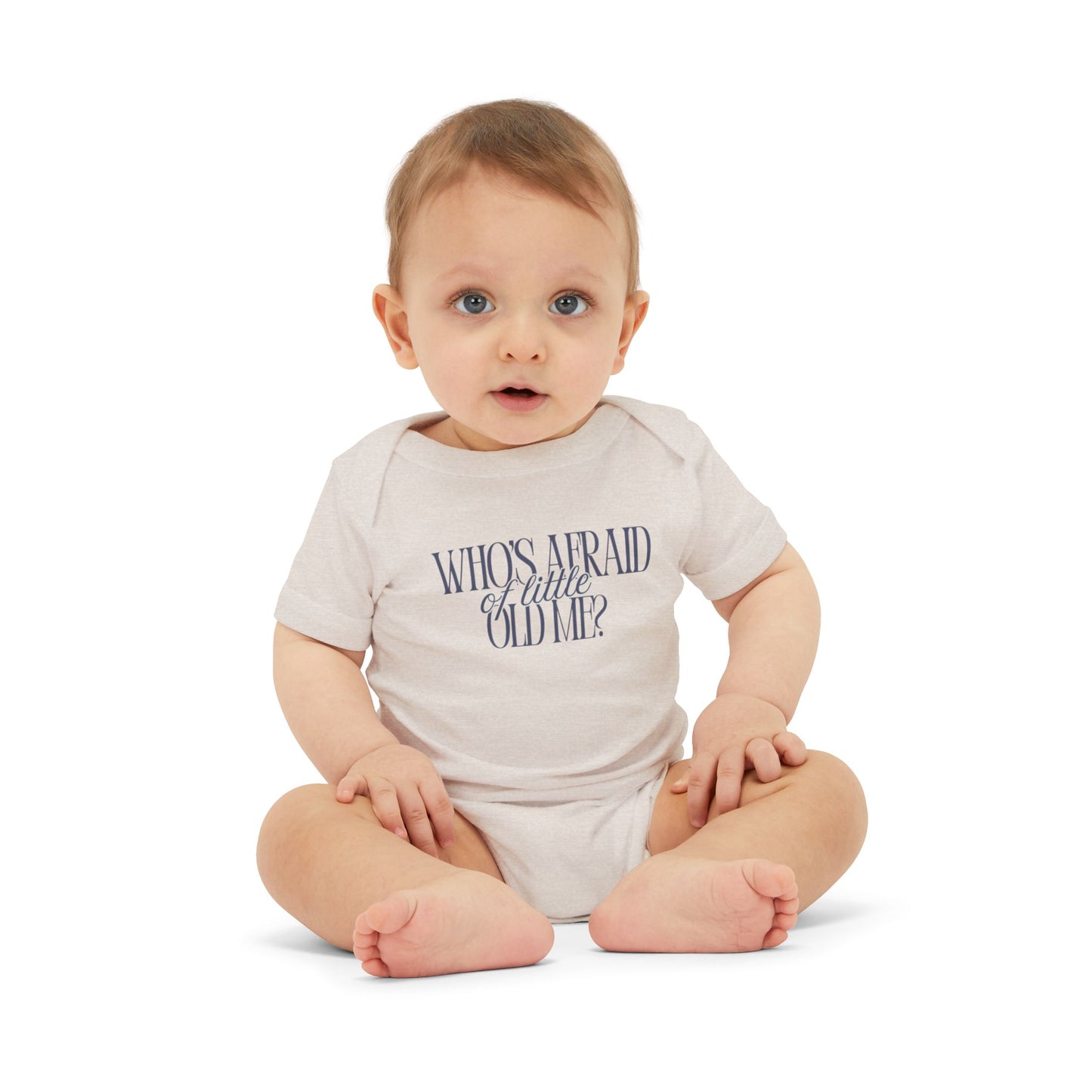 Little Old Me - Unisex Baby - Front & Back Print on Light & Dark Onsies👕