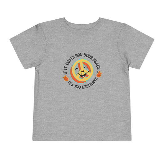 Too Expensive - Unisex Toddler/Kid - Front  Print on Light & Dark Tees 👕