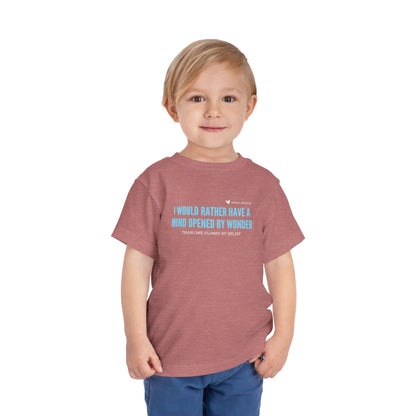 Mind Opened By Wonder - Unisex Toddler/Kid - Front Print on Light & Dark Tees👕