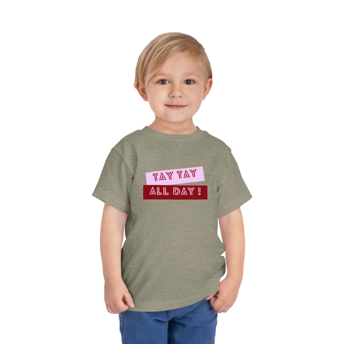 Tay Tay All Day - Unisex Toddler/Kid - Front Print on Light & Dark Tees👕