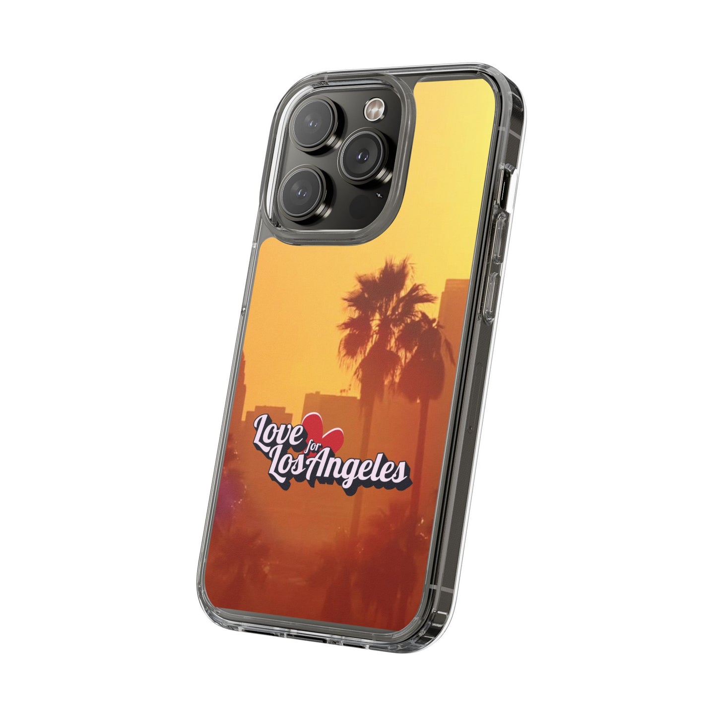 Love 4 Los Angeles  - Phone Case - Clear Cases with Sunset Design📱