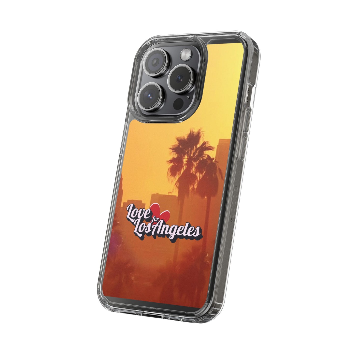 Love 4 Los Angeles  - Phone Case - Clear Cases with Sunset Design📱