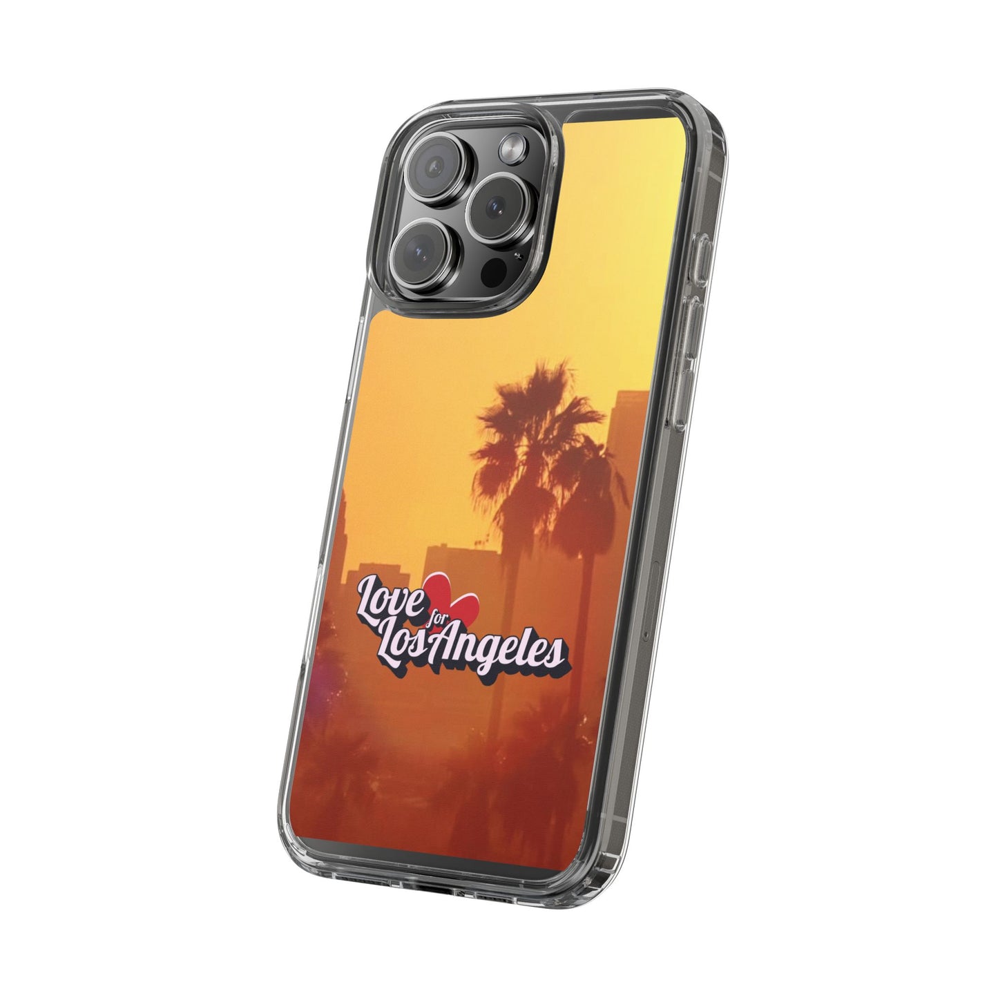Love 4 Los Angeles  - Phone Case - Clear Cases with Sunset Design📱