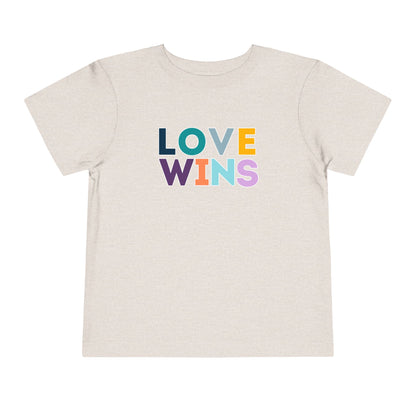 Love Wins - Unisex Toddler/Kid - Front Print on Light & Dark Tees👕