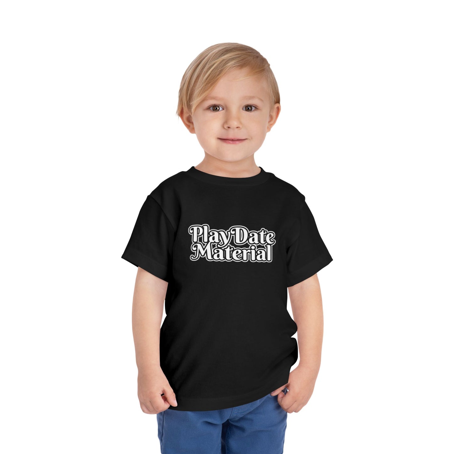 Play Date Material - Toddler/Kid - Front Print on Light & Dark Tees👕