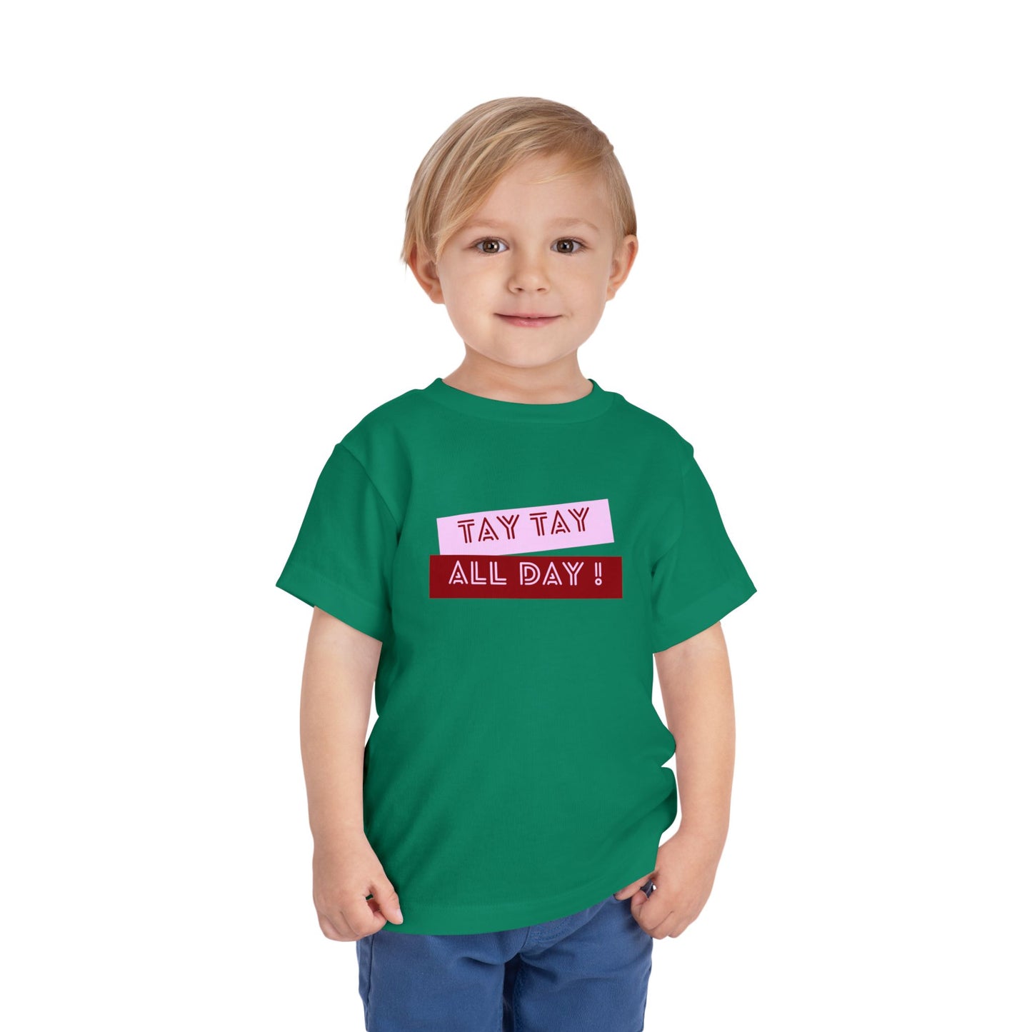 Tay Tay All Day - Unisex Toddler/Kid - Front Print on Light & Dark Tees👕