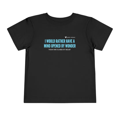 Mind Opened By Wonder - Unisex Toddler/Kid - Front Print on Light & Dark Tees👕