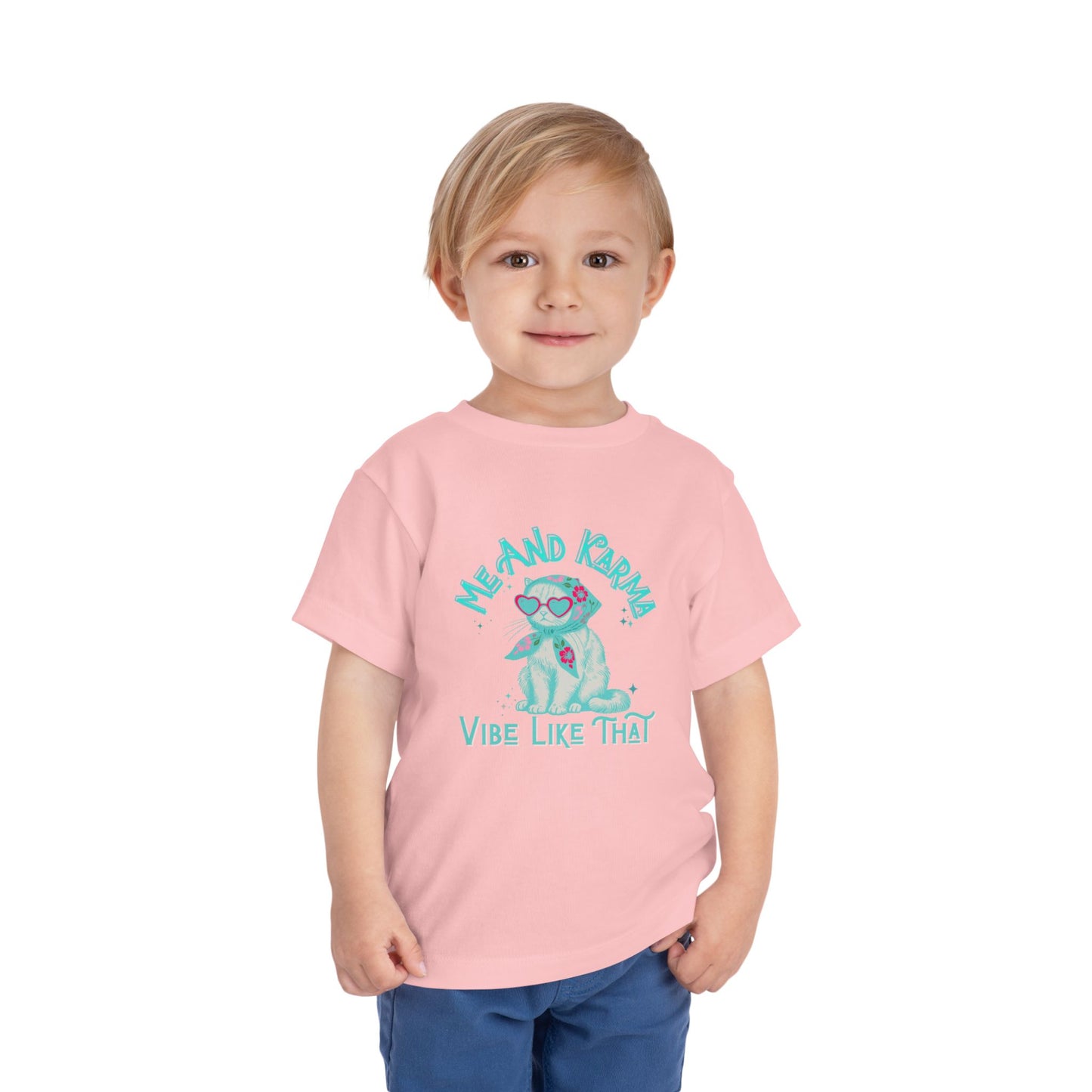 Karma Vibe - Toddler Unisex - Front Print on Light & Dark Tees👕
