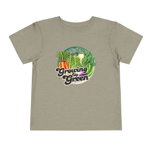 Growing Up Green - Unisex Toddler/Kid - Front Print on Light & Dark Tees👕