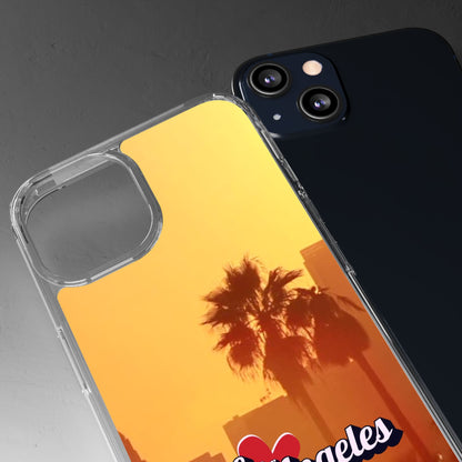 Love 4 Los Angeles  - Phone Case - Clear Cases with Sunset Design📱