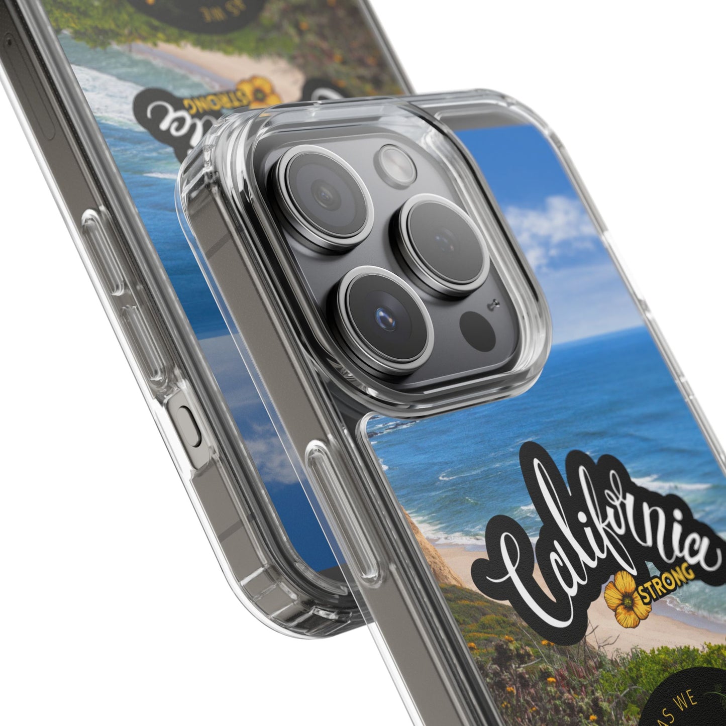 Rebuild California  - Phone Case - Clear Cases with Sunset Design📱