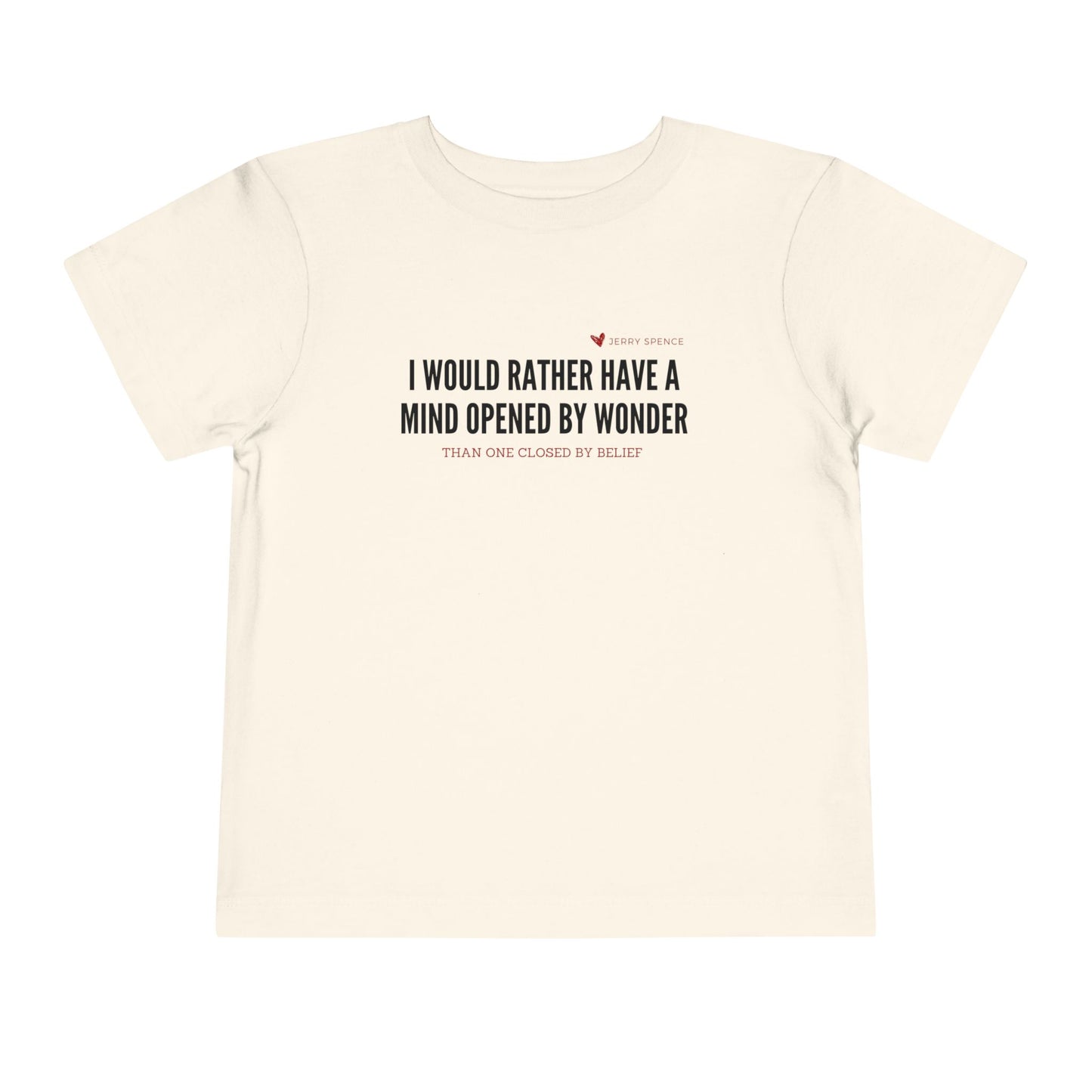 Mind Opened By Wonder - Unisex Toddler/Kid - Front Print on Light & Dark Tees👕