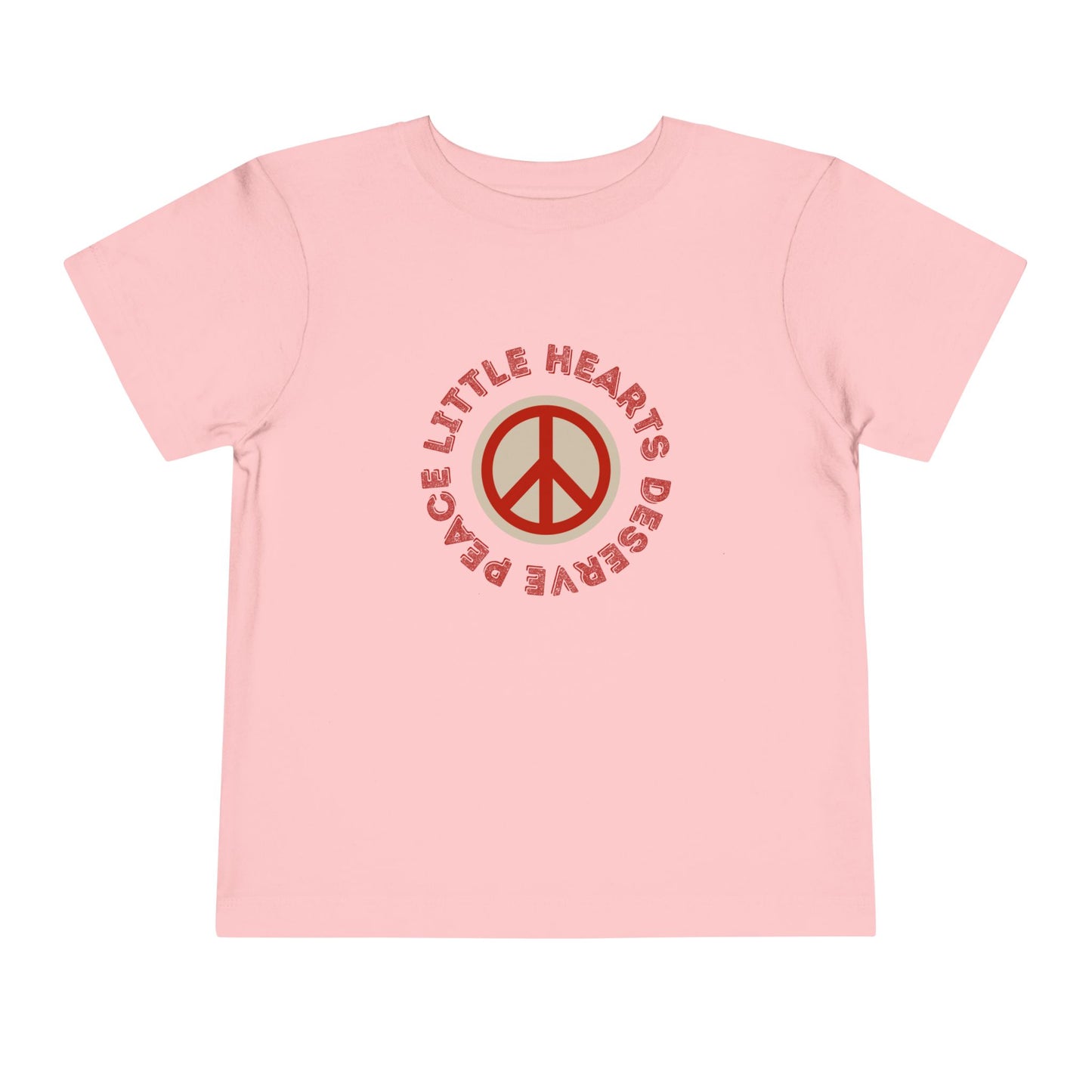 Little Hearts Deserve Peace - Unisex Toddler/Kids - Front Print on Light & Dark Tees👕