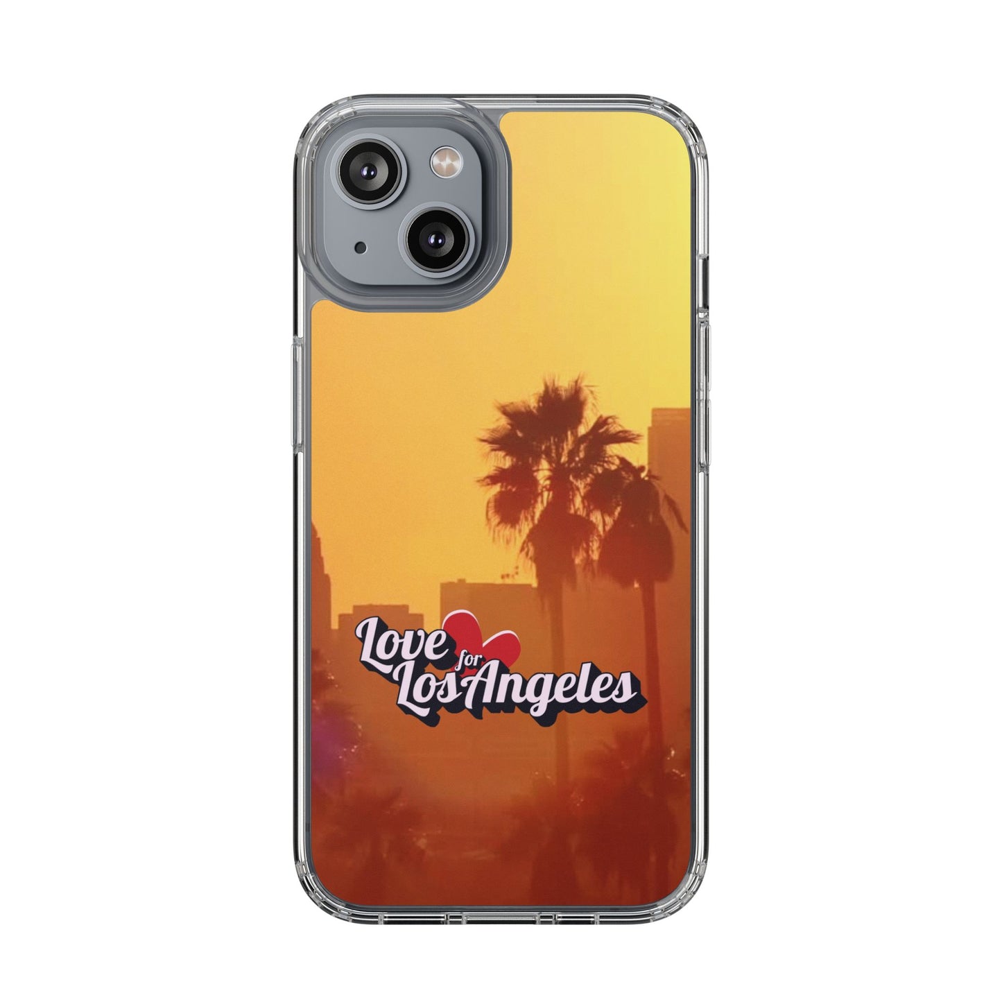 Love 4 Los Angeles  - Phone Case - Clear Cases with Sunset Design📱