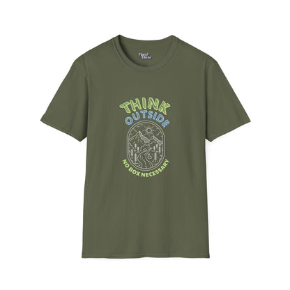 Think Outside - Unisex - On Dark and Light Colored Tee👕