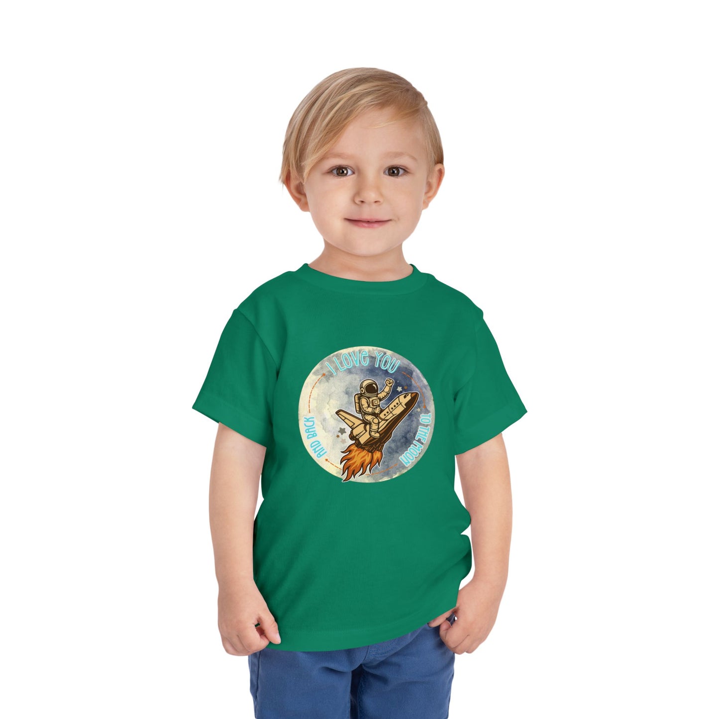 To The Moon - Unisex Toddler/Kid - Front  Print on Light & Dark Tees 👕