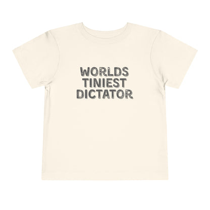 Tiniest Dictator - Unisex Toddler/Kid - Front & Back Print on Light & Dark Tees👕