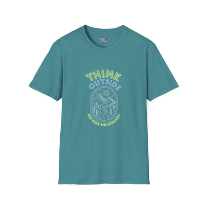 Think Outside - Unisex - On Dark and Light Colored Tee👕