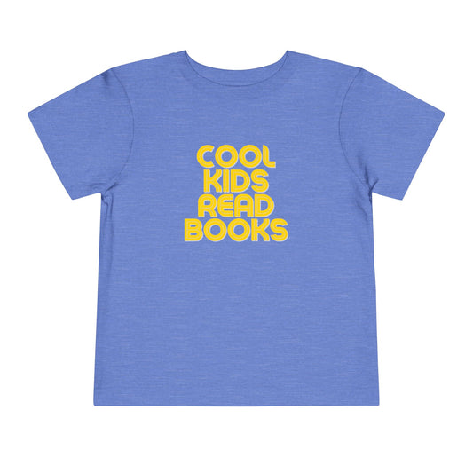 Cool Kids Read Books - Unisex Toddler/Kid - Front Print on Light & Dark Tees👕