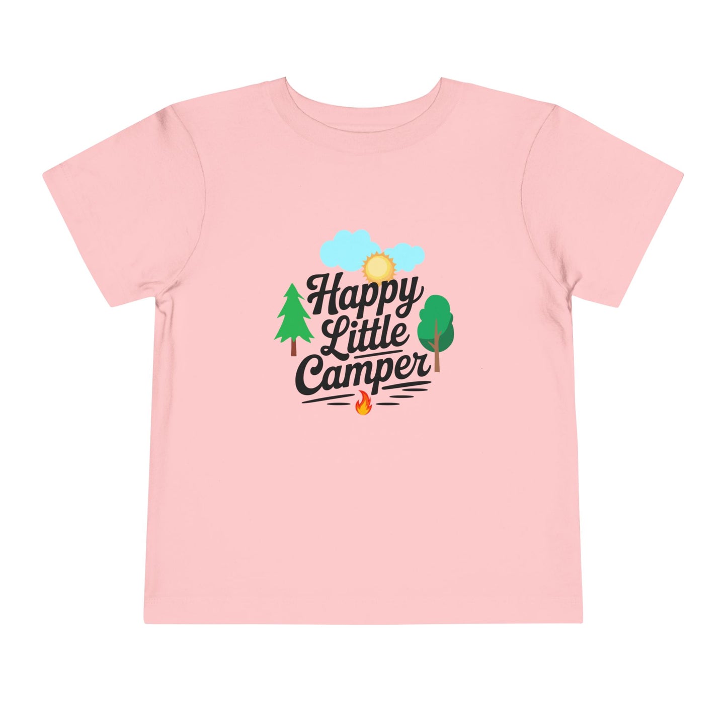 Happy Little Camper - Unisex Toddler/Kid - Front  Print on Light & Dark Tees 👕