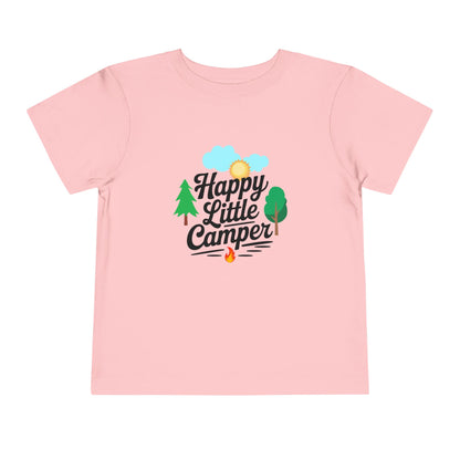 Happy Little Camper - Unisex Toddler/Kid - Front  Print on Light & Dark Tees 👕