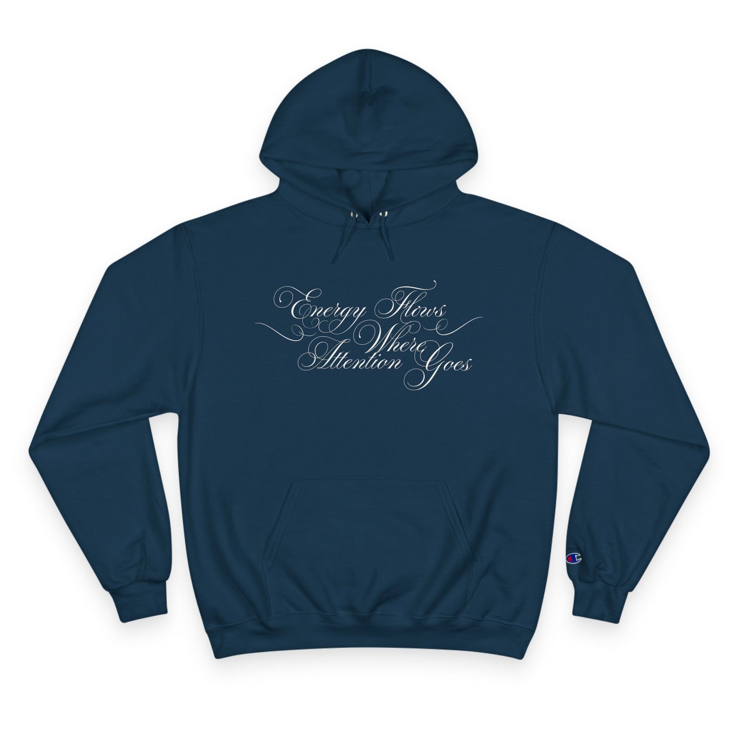 Energy Flows Where Attention Goes - Unisex - Hooded Sweatshirt🦘