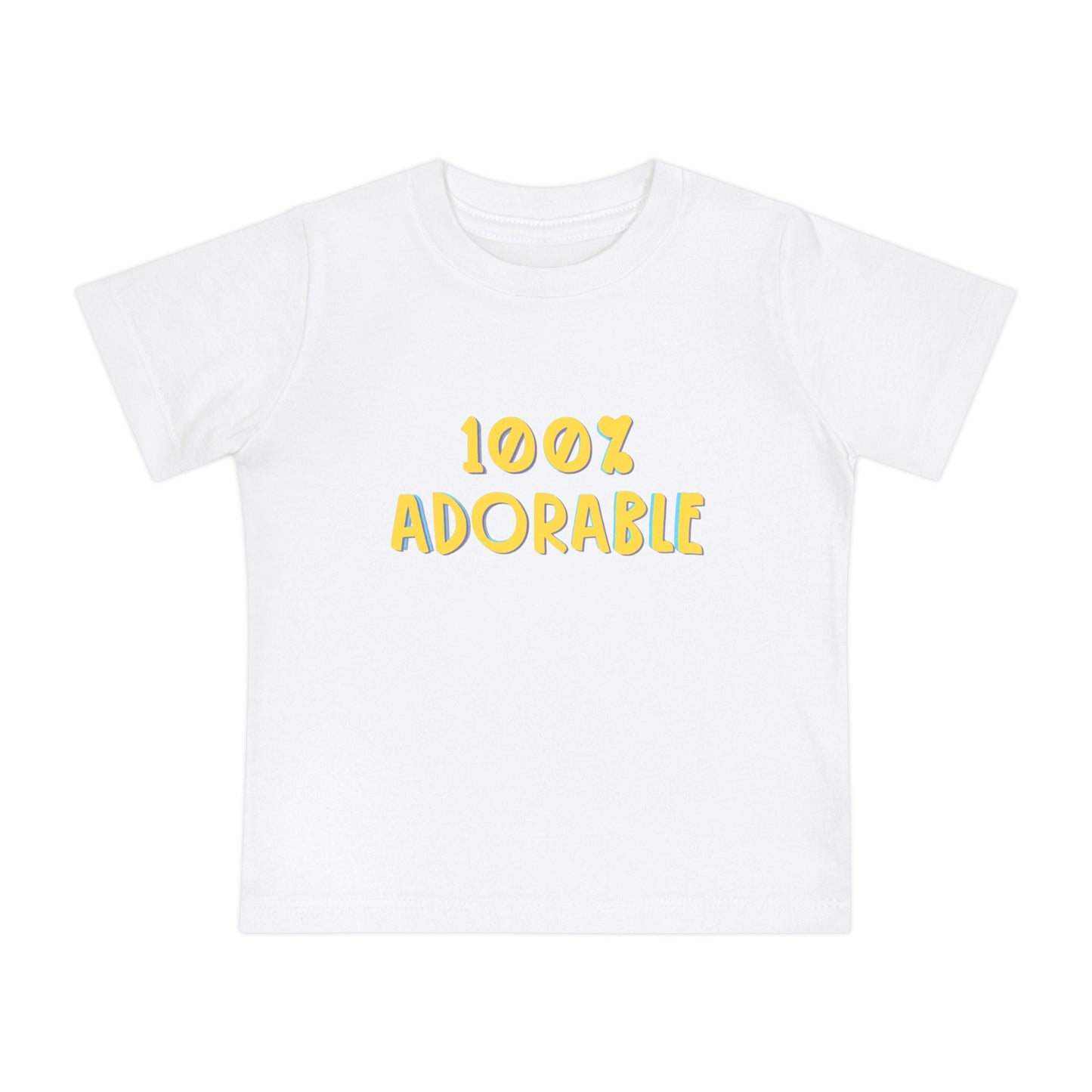 100% Adorable - Unisex Baby/Toddler - on Light & Dark Tees👕