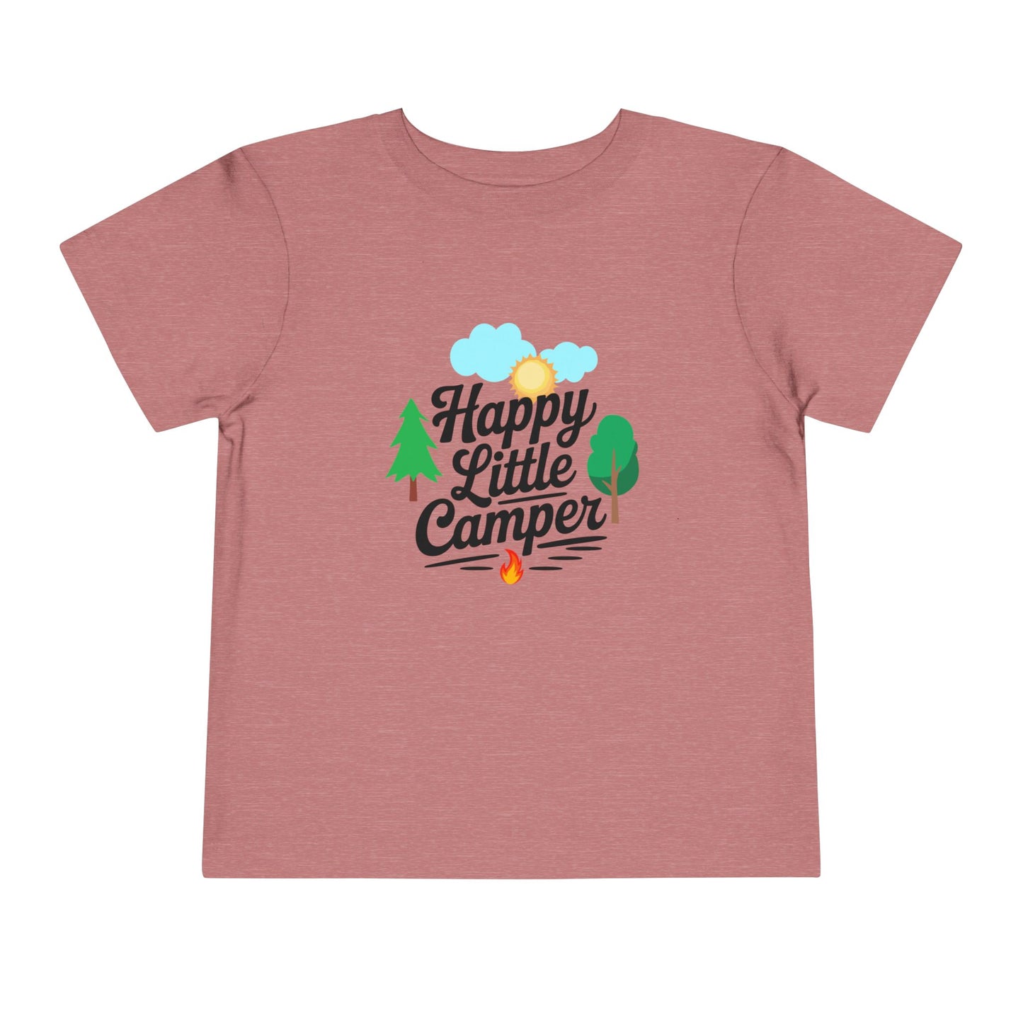 Happy Little Camper - Unisex Toddler/Kid - Front  Print on Light & Dark Tees 👕