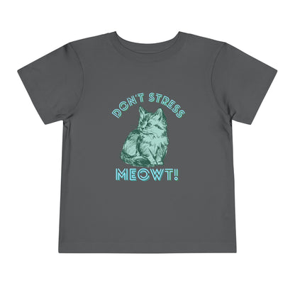 Stress Meowt - Unisex Toddler/Kid - Front  Print on Light & Dark Tees 👕