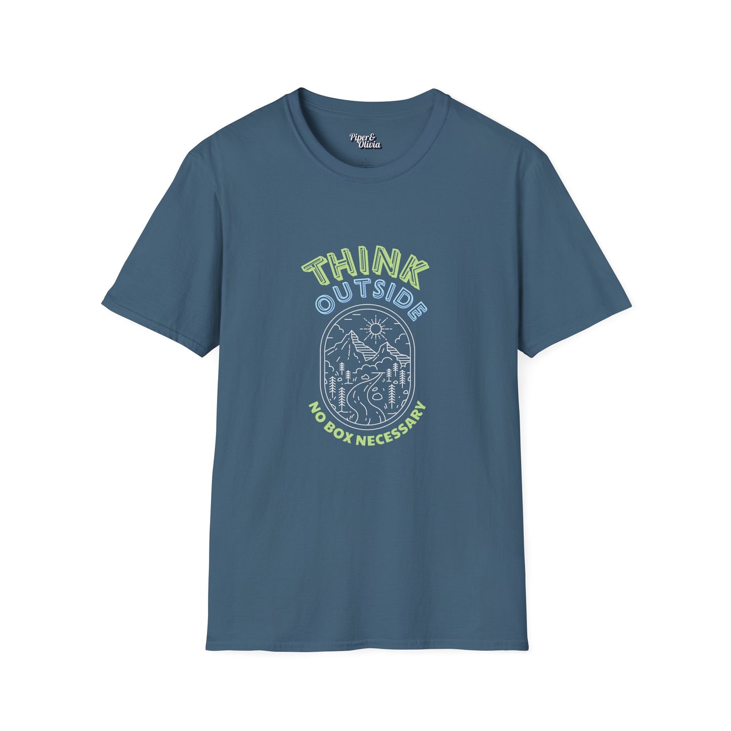 Think Outside - Unisex - On Dark and Light Colored Tee👕