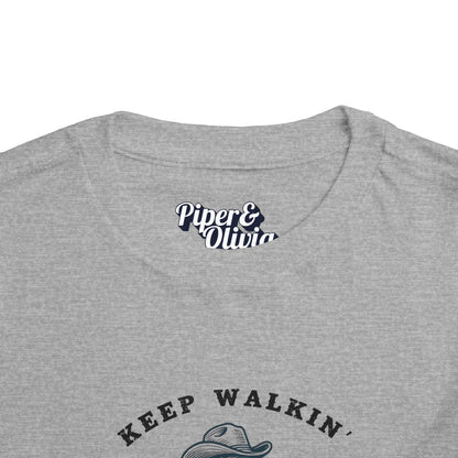 Keep Walkin Cowboy - Unisex Toddler/Kid - Front Print on Light & Dark Tees👕