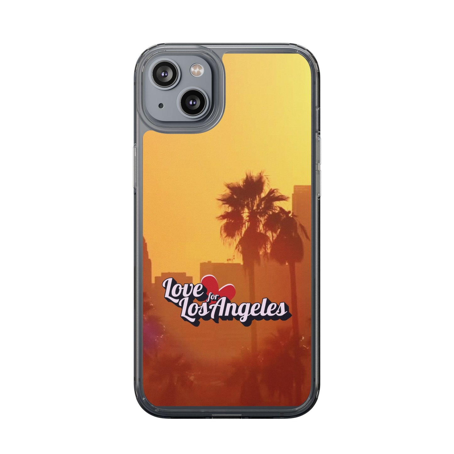Love 4 Los Angeles  - Phone Case - Clear Cases with Sunset Design📱