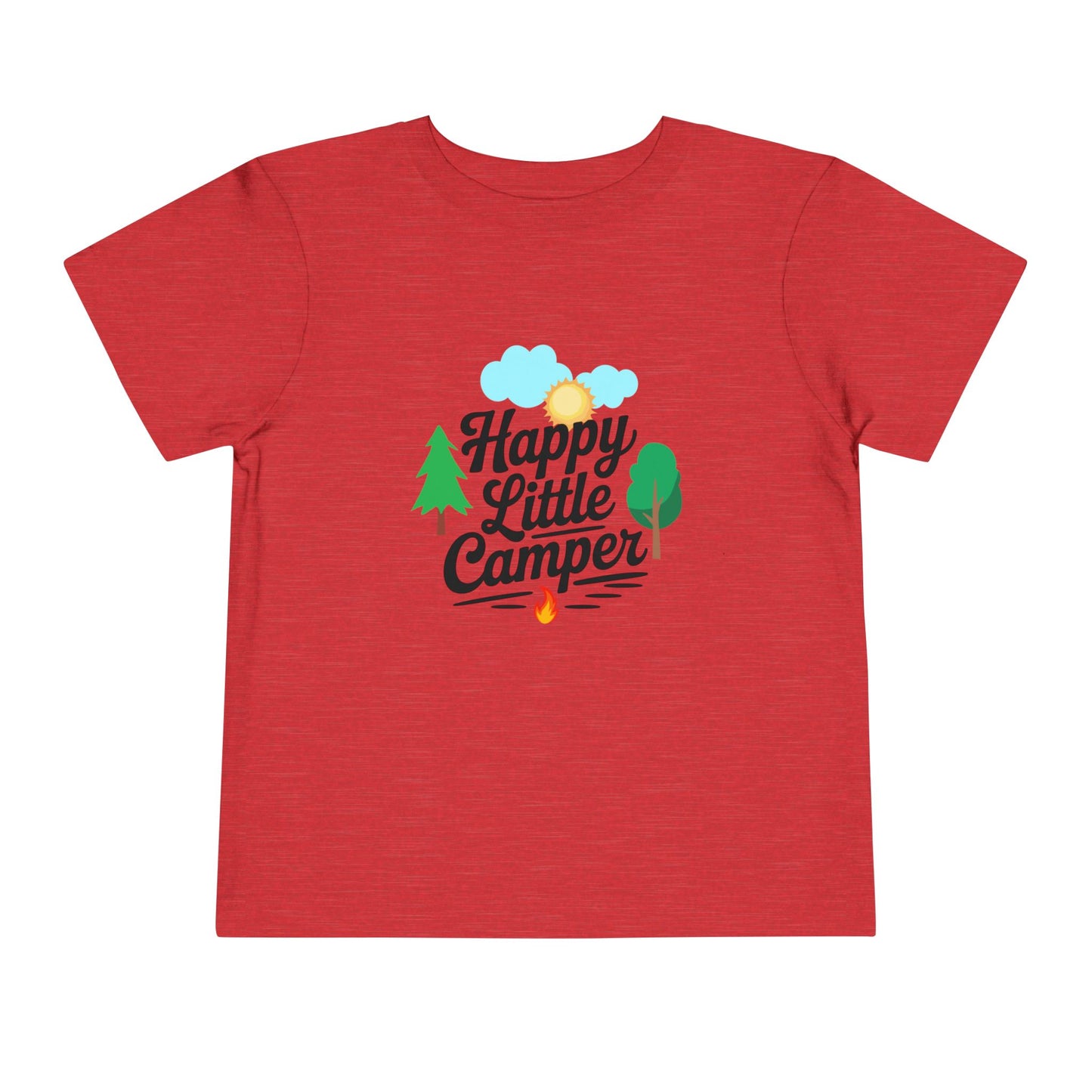 Happy Little Camper - Unisex Toddler/Kid - Front  Print on Light & Dark Tees 👕