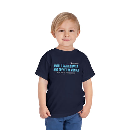 Mind Opened By Wonder - Unisex Toddler/Kid - Front Print on Light & Dark Tees👕