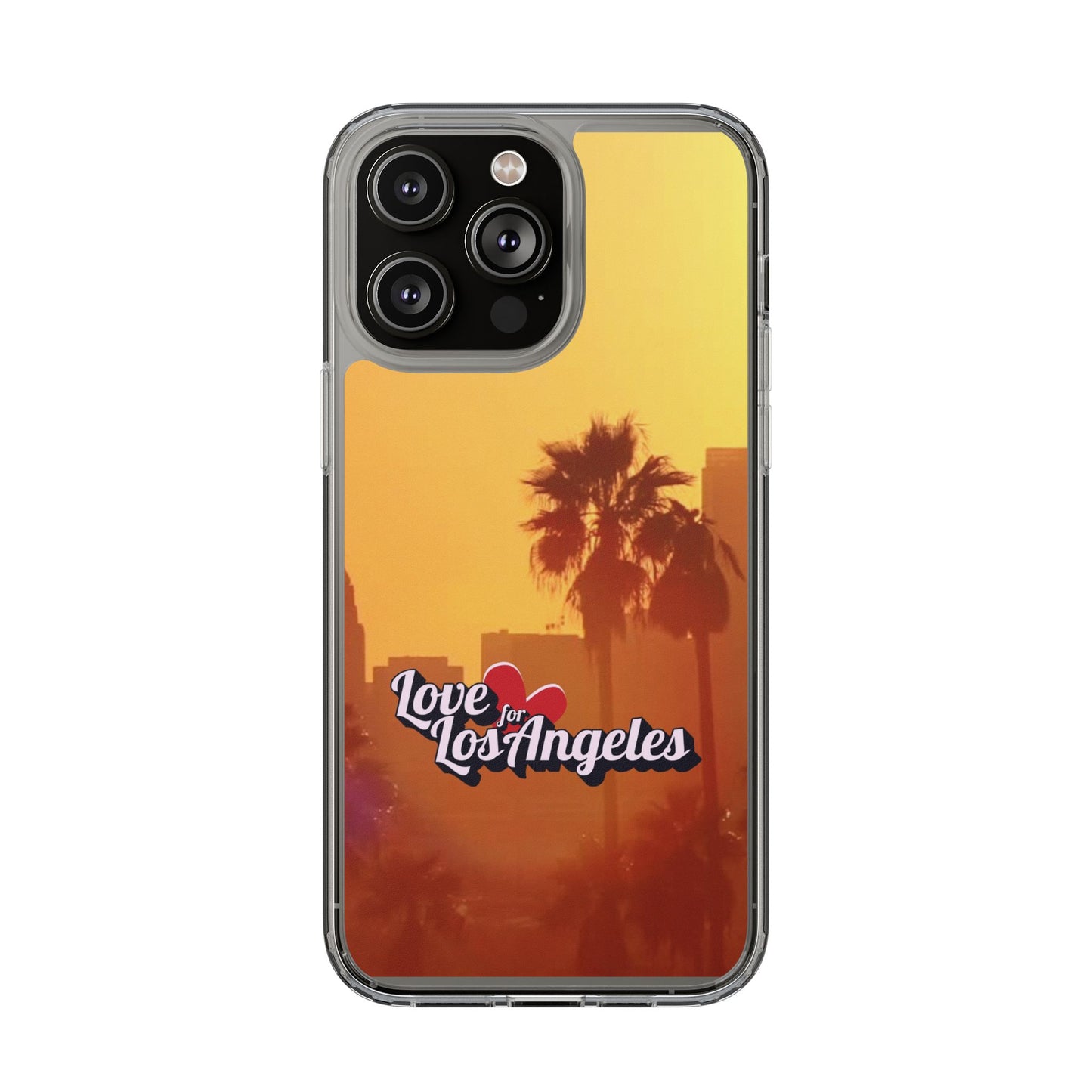 Love 4 Los Angeles  - Phone Case - Clear Cases with Sunset Design📱