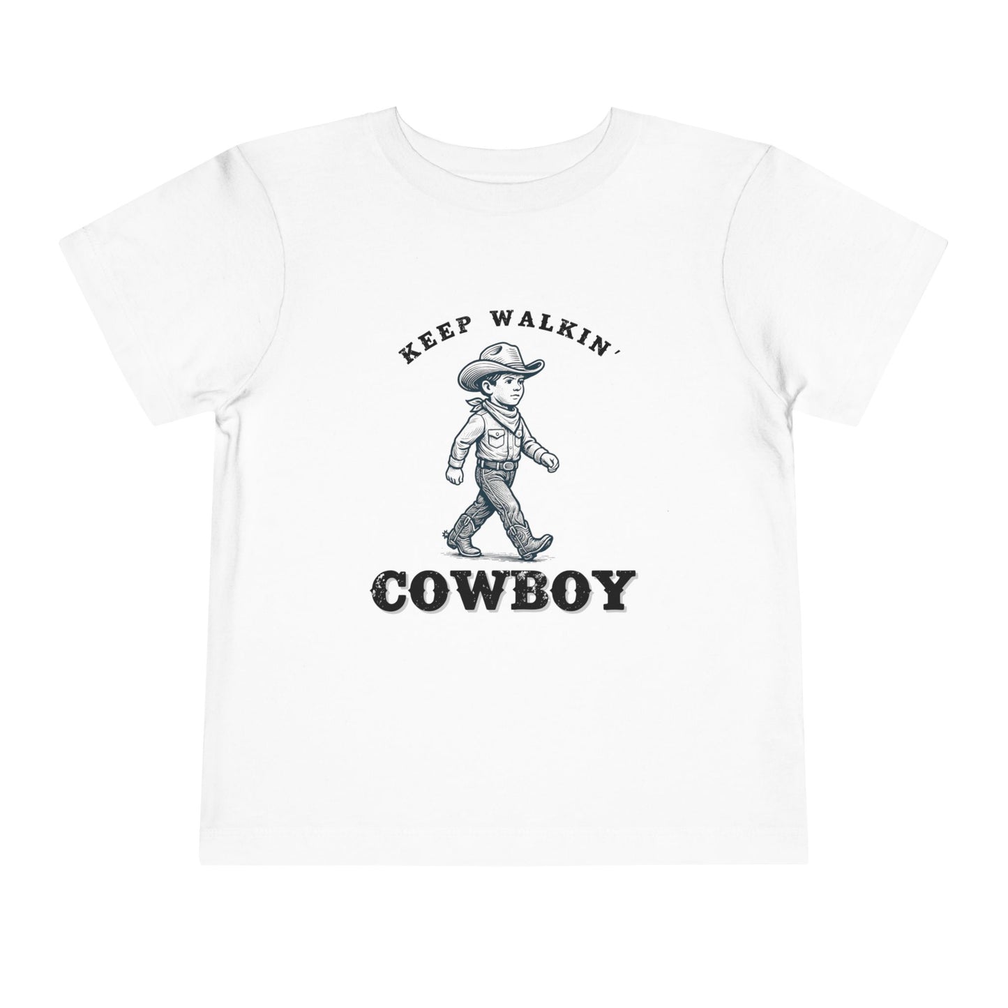 Keep Walkin Cowboy - Unisex Toddler/Kid - Front Print on Light & Dark Tees👕